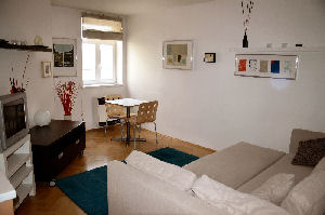 Klimentska studio apartment, Prague 1 - livingroom