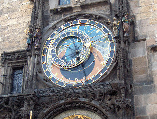 The wonderful astronomical clock in Prague